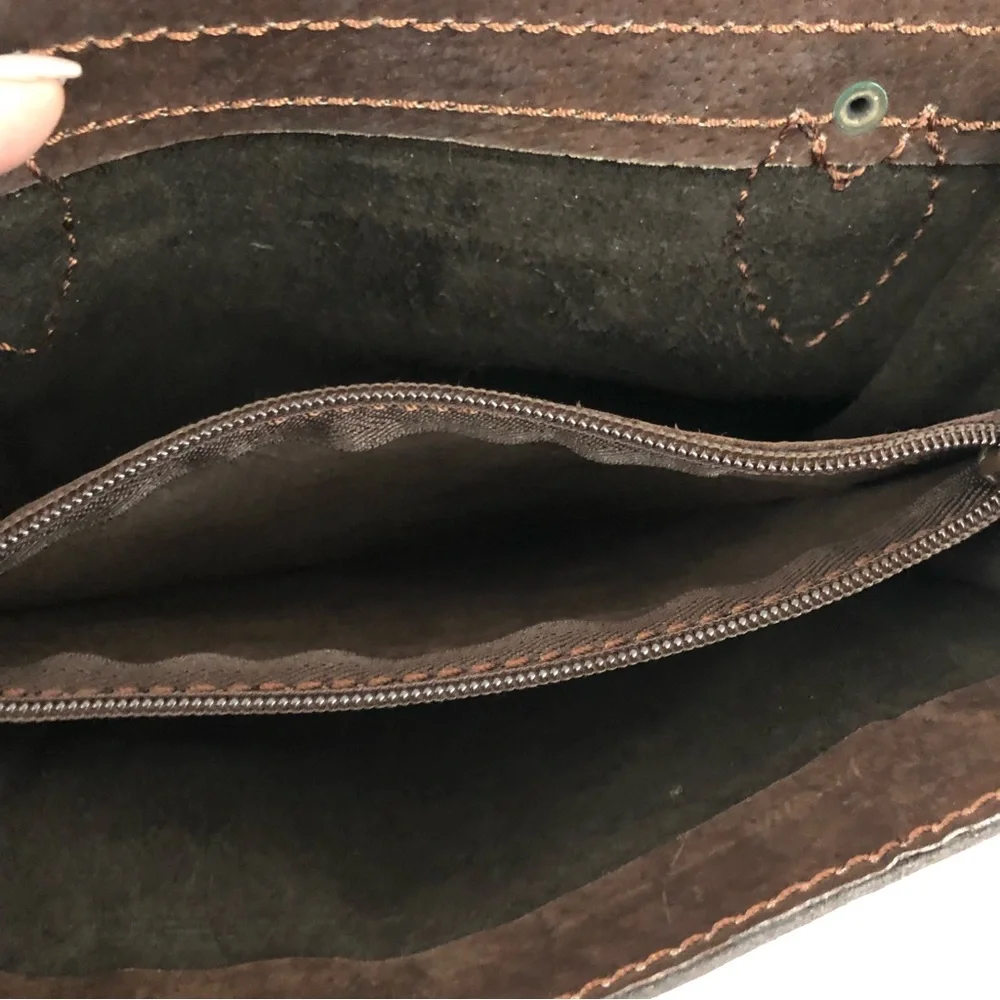 Vintage Slim Genuine Leather Messenger Crossbody Work Bag